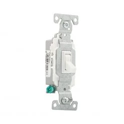 Best Sale โค๏ธ Eaton Light Switches 15-Amp Single-Pole Toggle Light Switch, White ๐