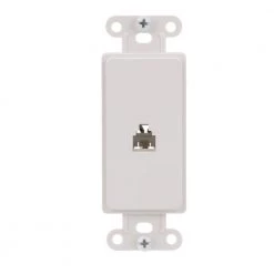 Brand new ๐ Eaton Wall Plates 1-Gang Coaxial Specialty Decorator Wall Plate Insert, White ๐