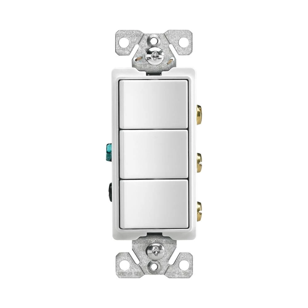 Outlet ✨ Eaton Light Switches 15-Amp Single-Pole Rocker Light Switch, White 💯 1 Outlet ✨ Eaton Light Switches 15-Amp Single-Pole Rocker Light Switch, White 💯