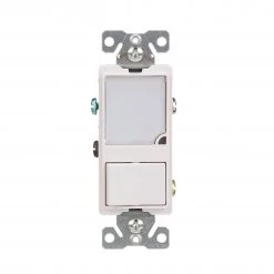 Wholesale ✔️ Eaton Light Switches 15-Amp Single-Pole Night Light Combination Light Switch, White 😀