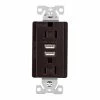 Hot Sale 👍 Eaton Electrical Outlets 15-Amp Tamper Resistant Residential/Commercial Decorator USB Outlet Dual Type A, Oil-Rubbed Bronze 🧨