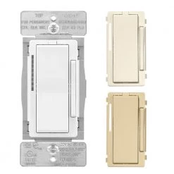 New ๐ Eaton Light Dimmers Wi-Fi Smart Single-Pole/3-Way Smart with LED Decorator Master Dimmer, White/Light Almond/Ivory โจ
