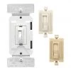 Best deal 🔔 Eaton Light Dimmers Universal Dimmers Single-Pole/3-Way LED Toggle Light Dimmer, White/Light Almond/Ivory 💯