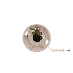 Discount 😍 Eaton Light Sockets Porcelain Pull Chain Ceiling Socket, White 😍 9 Discount 😍 Eaton Light Sockets Porcelain Pull Chain Ceiling Socket, White 😍 -EatonWagner Sales Shop 15768612
