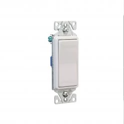 New 🔥 Eaton Light Switches 15-Amp Single-Pole Illuminated Rocker Light Switch, White 🔔 -EatonWagner Sales Shop 15784285 scaled