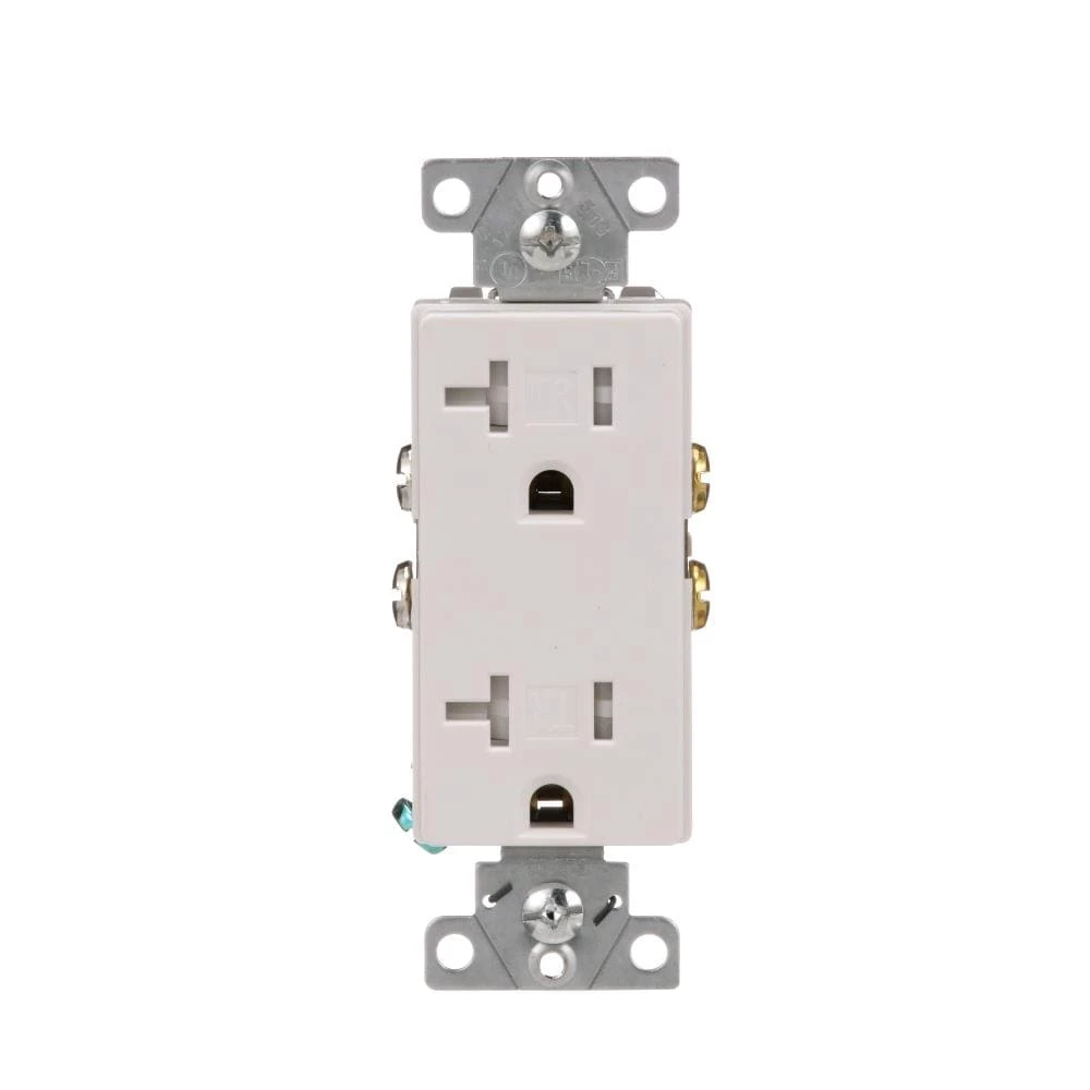 Top 10 ๐งจ Eaton Electrical Outlets Arrow Hart 20-Amp Tamper Resistant Residential/Commercial Decorator Outlet, White ๐ 1 Top 10 ๐งจ Eaton Electrical Outlets Arrow Hart 20-Amp Tamper Resistant Residential/Commercial Decorator Outlet, White ๐
