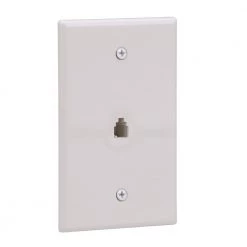 Budget 🎁 Eaton Wall Plates 1-Gang Coaxial Midsize Wall Plate, White 😍 -EatonWagner Sales Shop 42152706