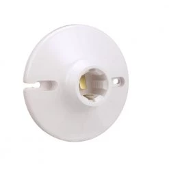 New 👏 Eaton Light Sockets Plastic Keyless Ceiling Socket, White ⌛ -EatonWagner Sales Shop 42195068