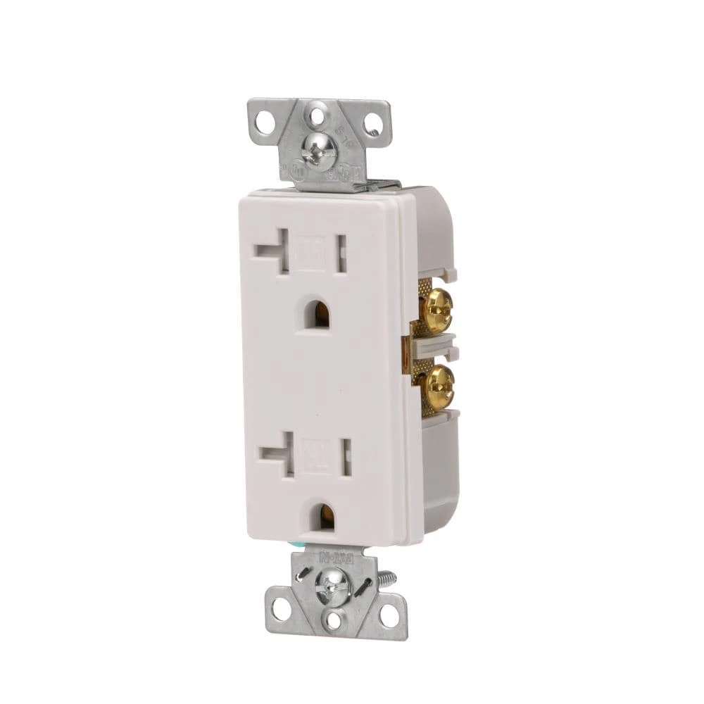 Top 10 ๐งจ Eaton Electrical Outlets Arrow Hart 20-Amp Tamper Resistant Residential/Commercial Decorator Outlet, White ๐ 2 Top 10 ๐งจ Eaton Electrical Outlets Arrow Hart 20-Amp Tamper Resistant Residential/Commercial Decorator Outlet, White ๐ - Image 2