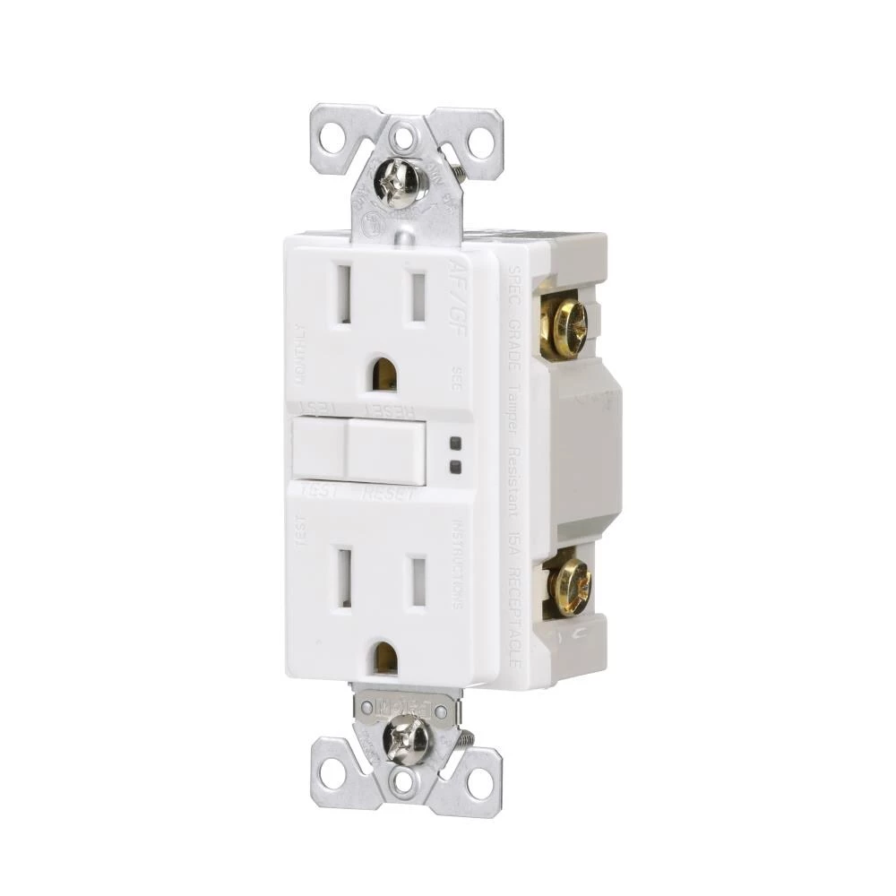Best Sale ⌛ Eaton Electrical Outlets 15-Amp Tamper Resistant AFCI GFCI Residential/Commercial Decorator Outlet, White ❤️ 2 Best Sale ⌛ Eaton Electrical Outlets 15-Amp Tamper Resistant AFCI GFCI Residential/Commercial Decorator Outlet, White ❤️ - Image 2