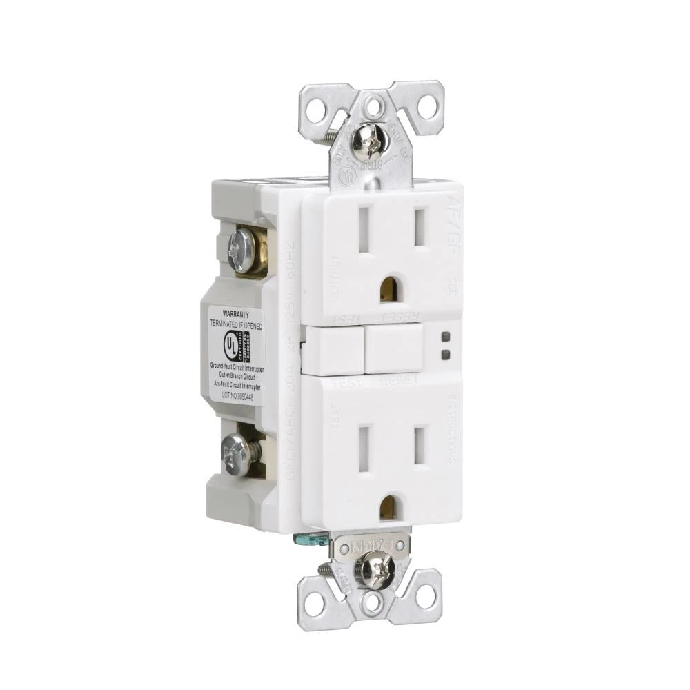 Best Sale ⌛ Eaton Electrical Outlets 15-Amp Tamper Resistant AFCI GFCI Residential/Commercial Decorator Outlet, White ❤️ 6 Best Sale ⌛ Eaton Electrical Outlets 15-Amp Tamper Resistant AFCI GFCI Residential/Commercial Decorator Outlet, White ❤️ - Image 6