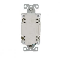 Budget 😍 Eaton Electrical Outlets 15-Amp Tamper Resistant Audible Alarm GFCI Residential Decorator Outlet, White ⭐ -EatonWagner Sales Shop 42211809