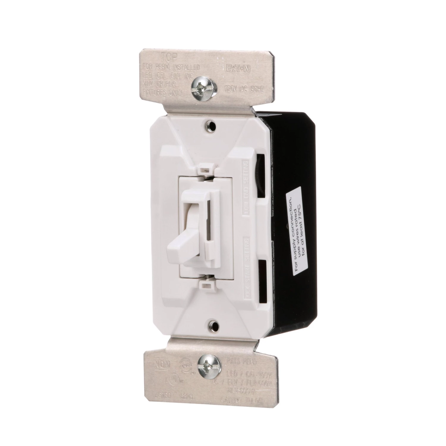Best deal 🔔 Eaton Light Dimmers Universal Dimmers Single-Pole/3-Way LED Toggle Light Dimmer, White/Light Almond/Ivory 💯 3 Best deal 🔔 Eaton Light Dimmers Universal Dimmers Single-Pole/3-Way LED Toggle Light Dimmer, White/Light Almond/Ivory 💯 - Image 3