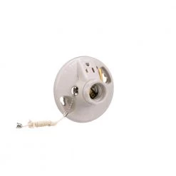Discount 😍 Eaton Light Sockets Porcelain Pull Chain Ceiling Socket, White 😍 11 Discount 😍 Eaton Light Sockets Porcelain Pull Chain Ceiling Socket, White 😍 -EatonWagner Sales Shop 42275881