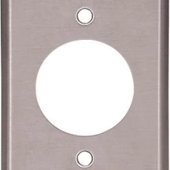 Wholesale ⭐ Eaton Wall Plates 1-Gang Stainless Steel Round Standard Wall Plate 🧨