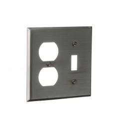 Hot Sale ⌛ Eaton Wall Plates 2-Gang Standard Toggle/Duplex Wall Plate, Stainless Steel 🌟 -EatonWagner Sales Shop 42689387 scaled