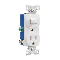 Discount 🛒 Eaton Electrical Outlets 15-Amp Tamper Resistant Residential/Commercial Duplex Switch Outlet, White 💯 -EatonWagner Sales Shop 43089978