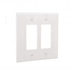 Wholesale 👍 Eaton Wall Plates 2-Gang Jumbo Decorator Wall Plate, White ✨ -EatonWagner Sales Shop 44129254 scaled
