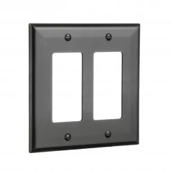 Wholesale 👍 Eaton Wall Plates 2-Gang Midsize Decorator Wall Plate, Black 💯 -EatonWagner Sales Shop 44134760 scaled