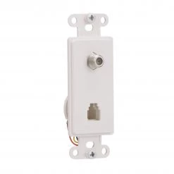 Discount 🛒 Eaton Wall Plates 1-Gang Coaxial Specialty Decorator Wall Plate Insert, White ✔️ -EatonWagner Sales Shop 46794770 scaled